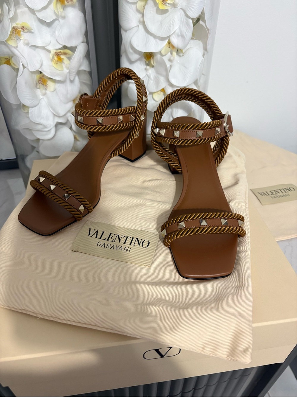 Valentino Garavani Women's
Rockstud Leather Sandals
